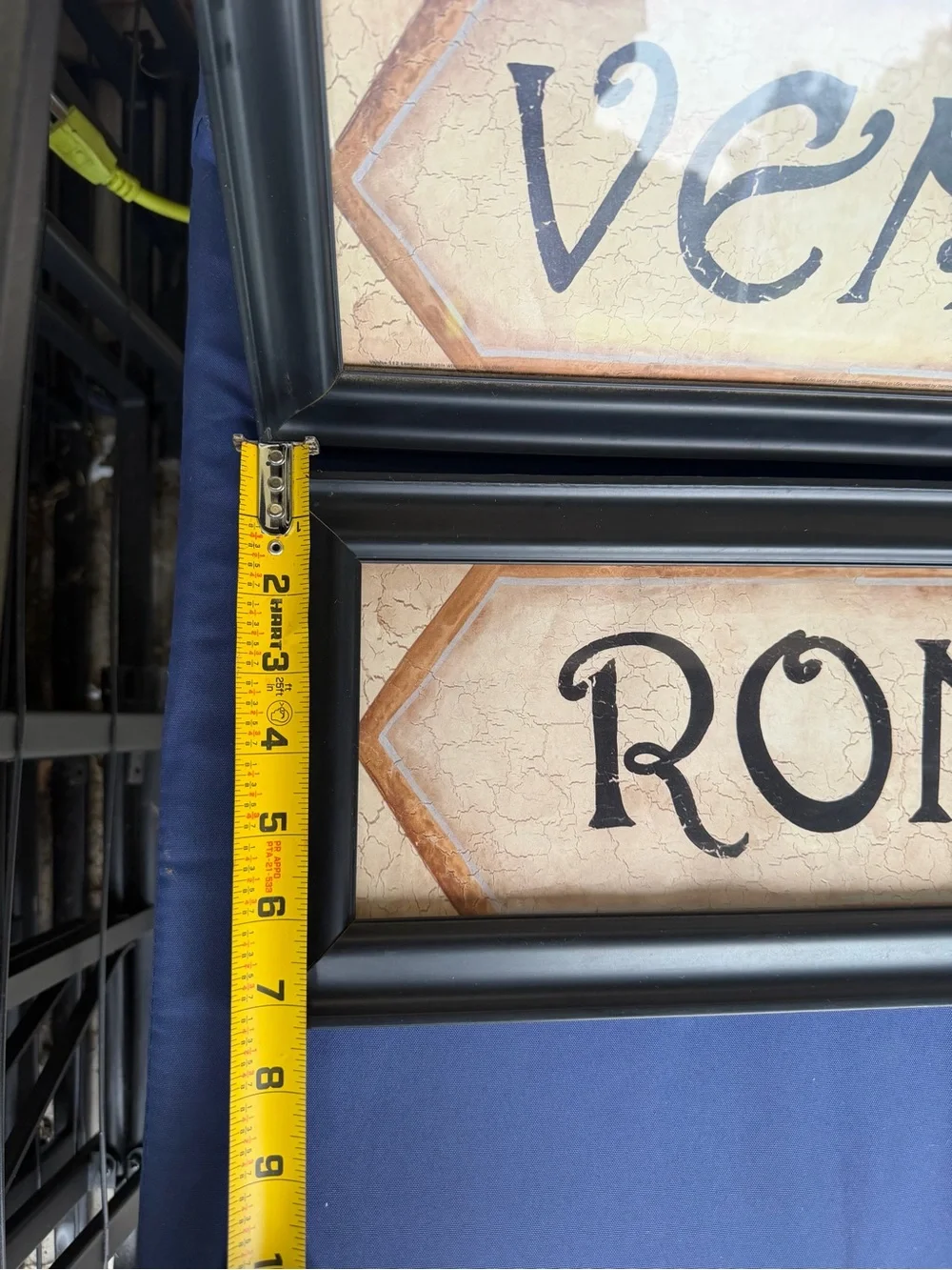 Rome 57 Leagues & Venice 112 Leagues Vintage Frames